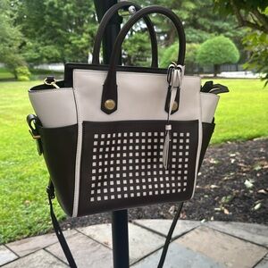 Reed krakoff brown and white Stylish  bag